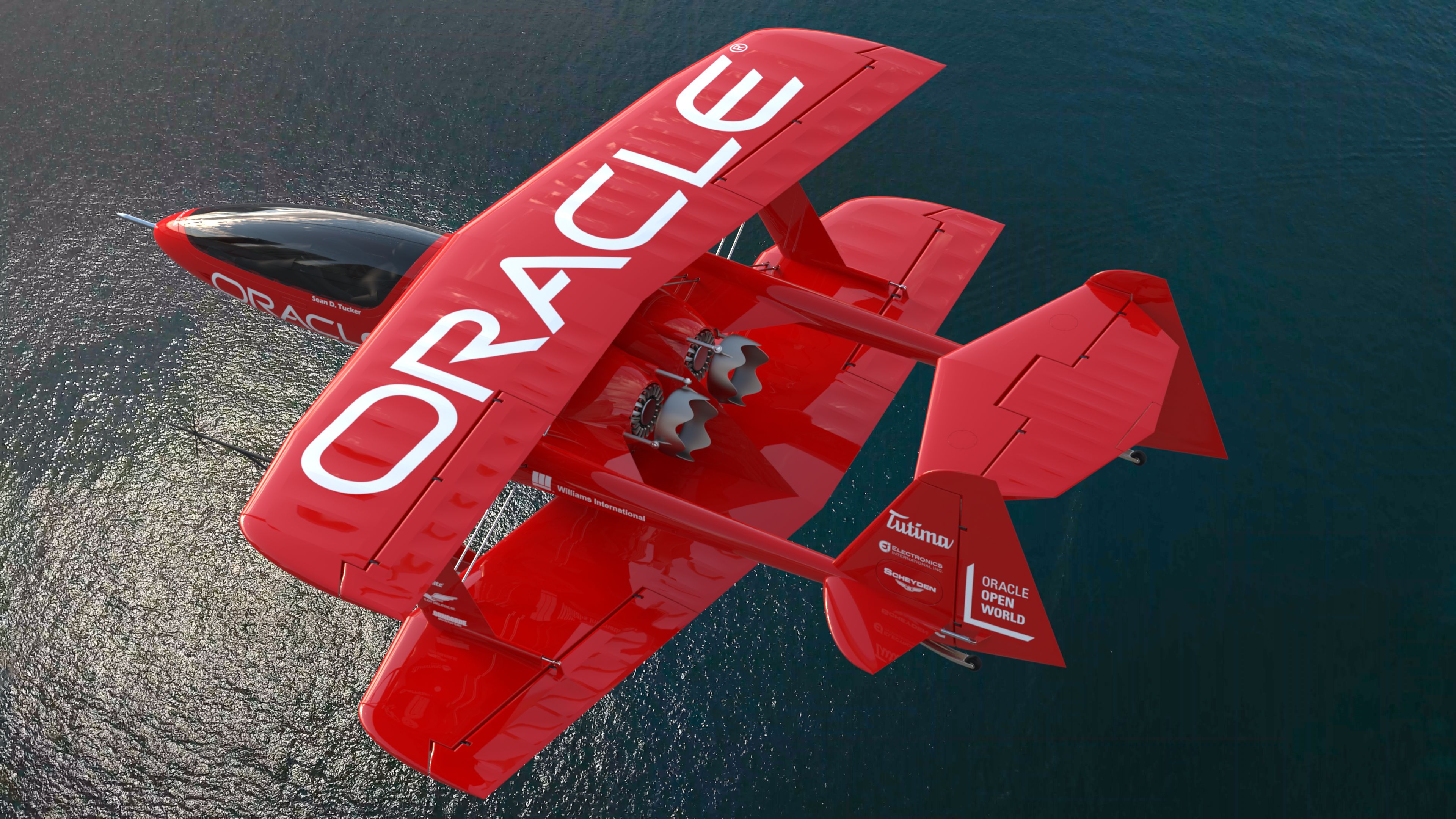 Oracle Challenger 2-2-1双翼飞机3D图纸 step格式